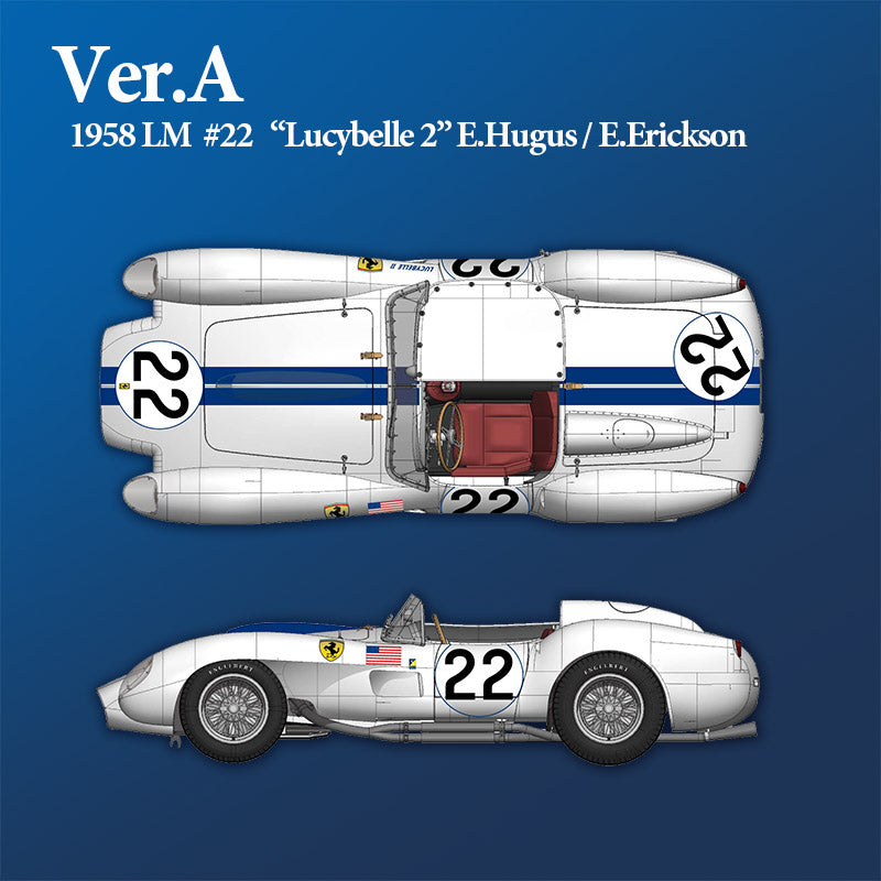 1/12 Model Factory Hiro MFH Ferrari 250TR Full Detail Model Kit