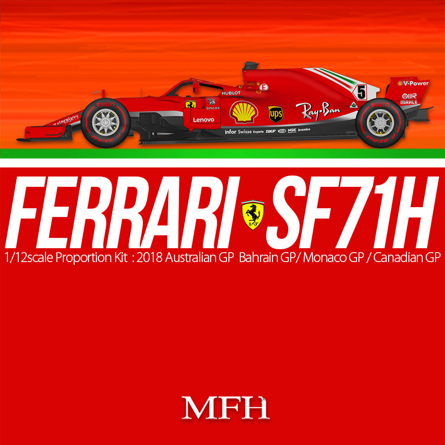 1/12 Model Factory Hiro MFH Ferrari SF71H Proportion Model Kit Monaco –  ABSOLUTMODELING