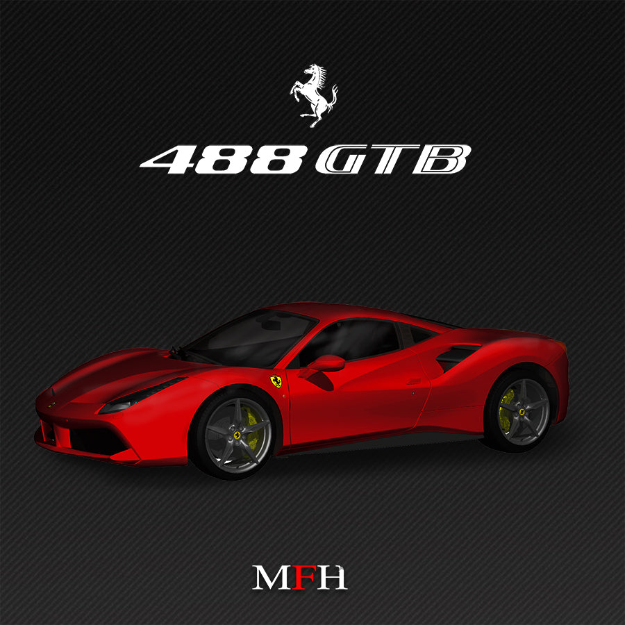 1/12 Model Factory Hiro MFH Ferrari 488 GTB Proportion Model Kit Versi –  ABSOLUTMODELING