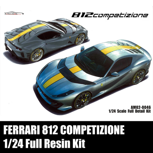 1/24 Alpha Model Ferrari 812 Competizione Full Resin Model Kit AM02-0046