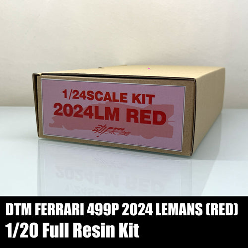 DTM Ferrari 499P 2024 Le Mans RED Full Resin Model Kit (Hobby Forum Limited Special)