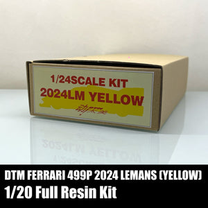 DTM Ferrari 499P 2024 Le Mans YELLOW Full Resin Model Kit (Hobby Forum Limited Special)