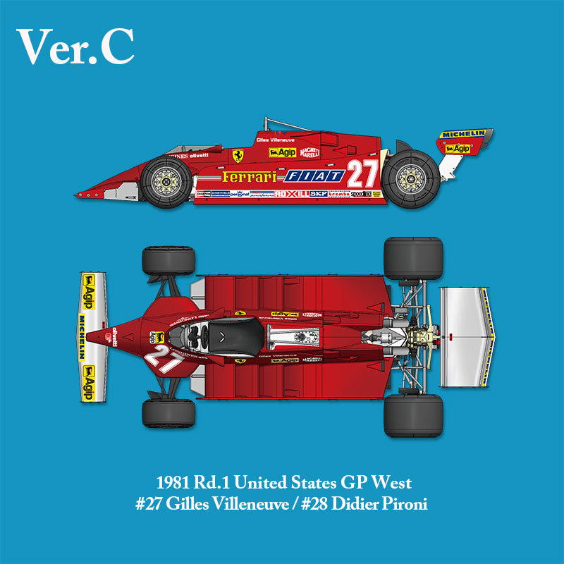 1/12 Model Factory Hiro MFH Ferrari 126 CK Full Detail Model