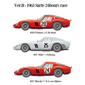 1/12 Model Factory Hiro MFH Ferrari 250 GTO 1962 Full Detail Model Kit Ver.D K565