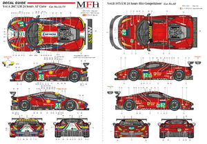 1/12 Model Factory Hiro MFH Ferrari 488 GTE LM 24Hrs Proportion Model Kit Ver.B K618