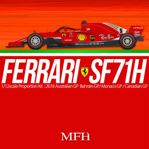 1/12 Model Factory Hiro MFH Ferrari SF71H Proportion Model Kit Canadian GP Ver.C K672