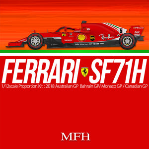 1/12 Model Factory Hiro MFH Ferrari SF71H Proportion Model Kit 