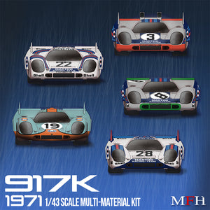 1/43 Model Factory Hiro MFH Porsche 917K (1971) Full Detail Model Kit Ver D K615