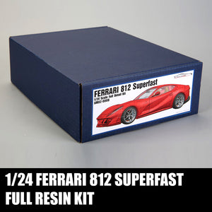 1/24 Alpha Model Ferrari 812 Superfast Full Resin Model Kit AM02-0008