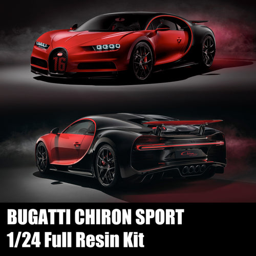 1/24 Alpha Model Bugatti Chiron Sport Full Resin Model Kit AM02-0022