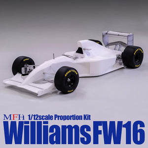 1/12 Model Factory Hiro MFH Williams FW16 Proportion Model Kit K551