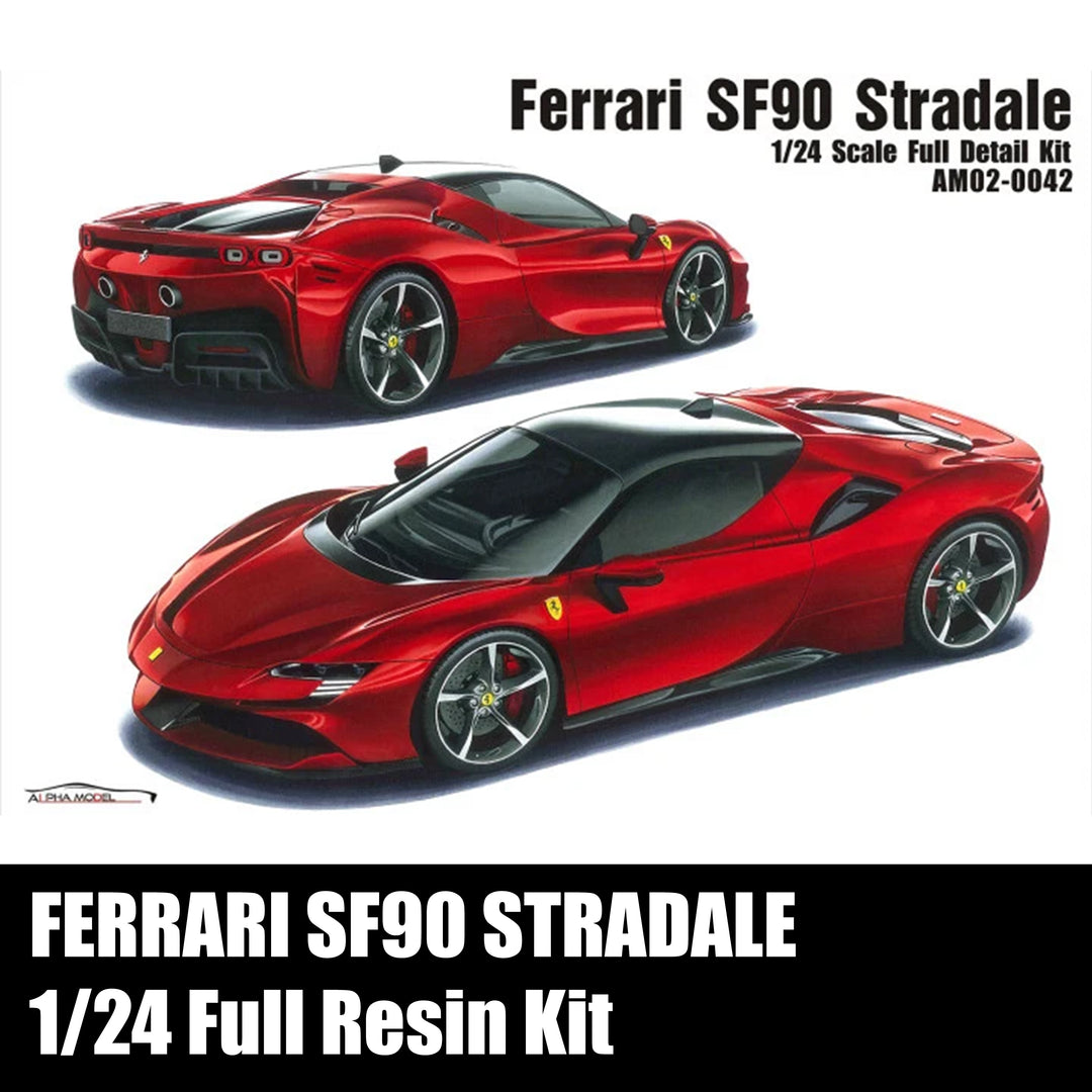 1/24 Alpha Model Ferrari SF90 Full Resin Model Kit AM02-0042 ...